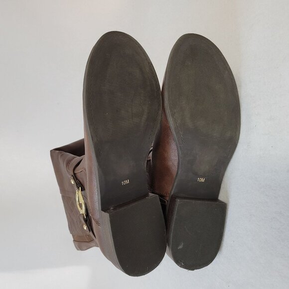 G By Guess Womens Knee High Boots Brown Size 10 Faux Leather - Picture 4 of 14